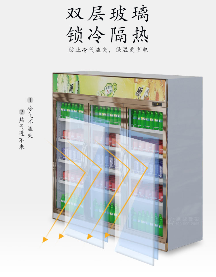 雙門冷藏柜展示柜圖片1-5